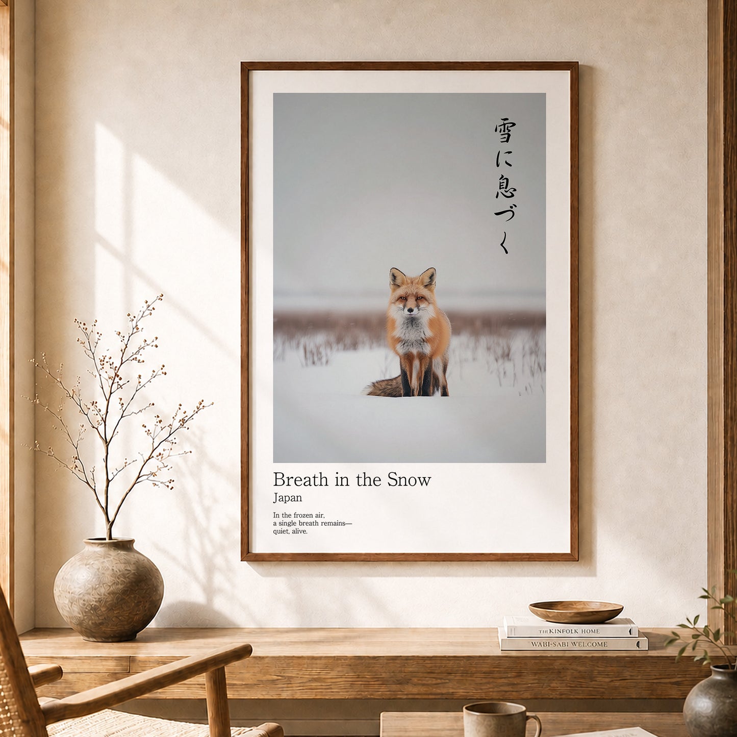 Breath in the Snow – Red Fox Wall Art Print (2:3 Edition)