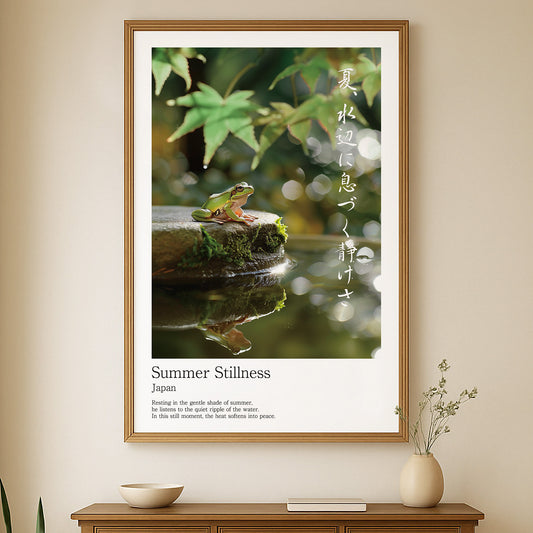 Summer Stillness – Japanese Tree Frog Wall Art Print (2:3 Edition)