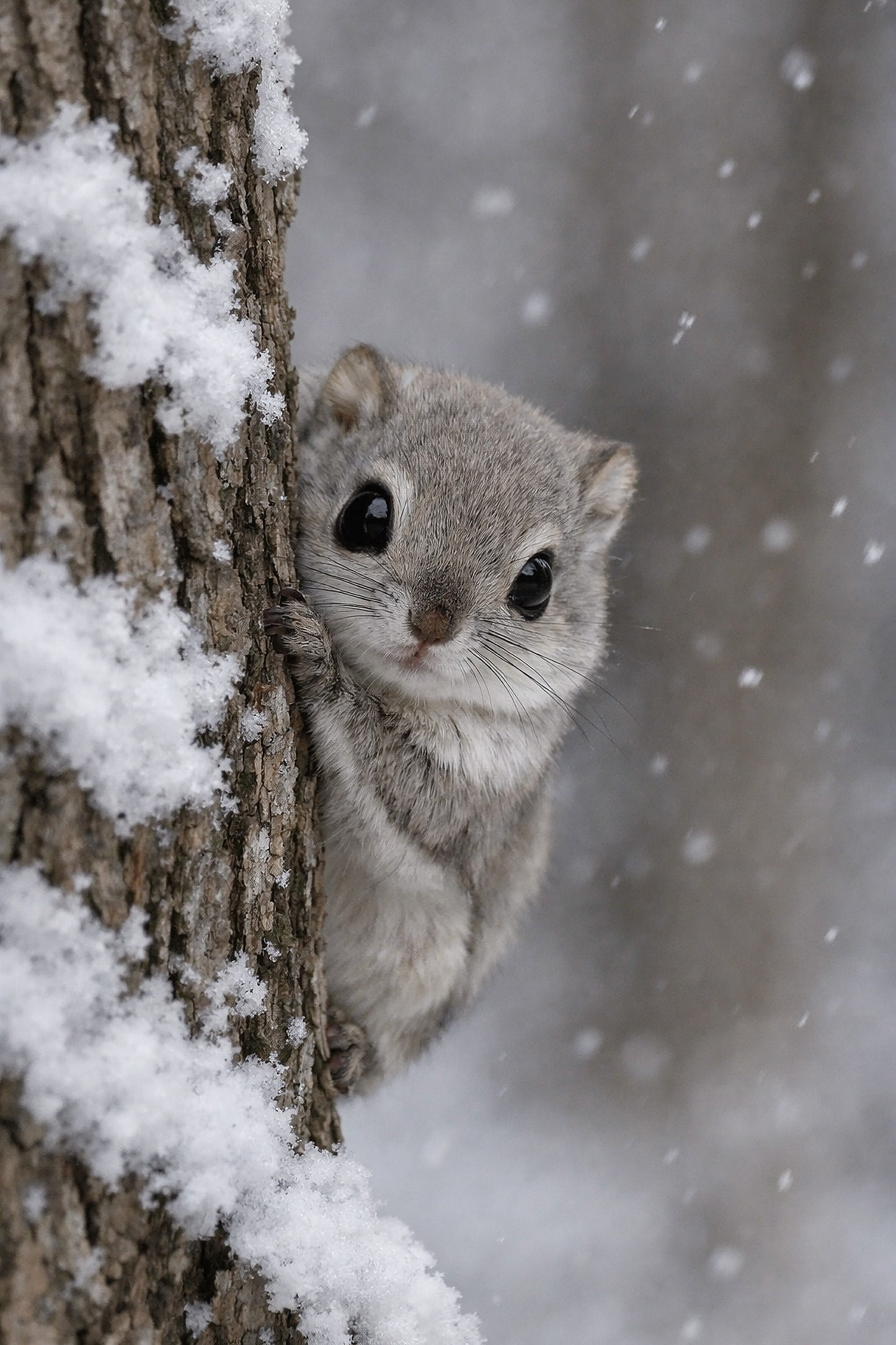 The Watching Forest – Japanese Flying Squirrel Wall Art Print (3:4 Edition)