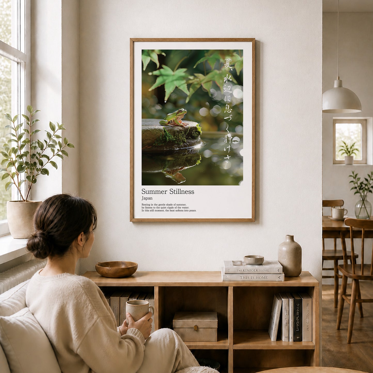 Summer Stillness – Japanese Tree Frog Wall Art Print (2:3 Edition)