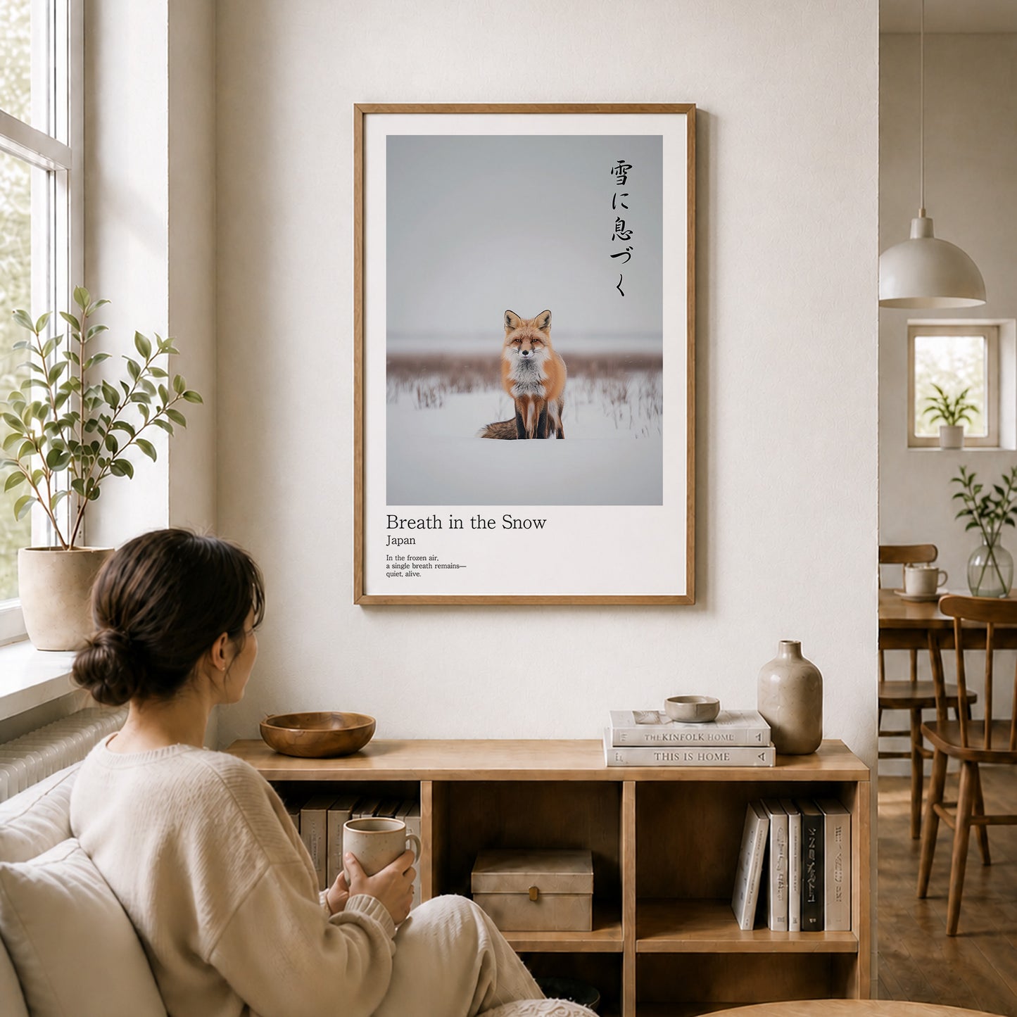 Breath in the Snow – Red Fox Wall Art Print (2:3 Edition)