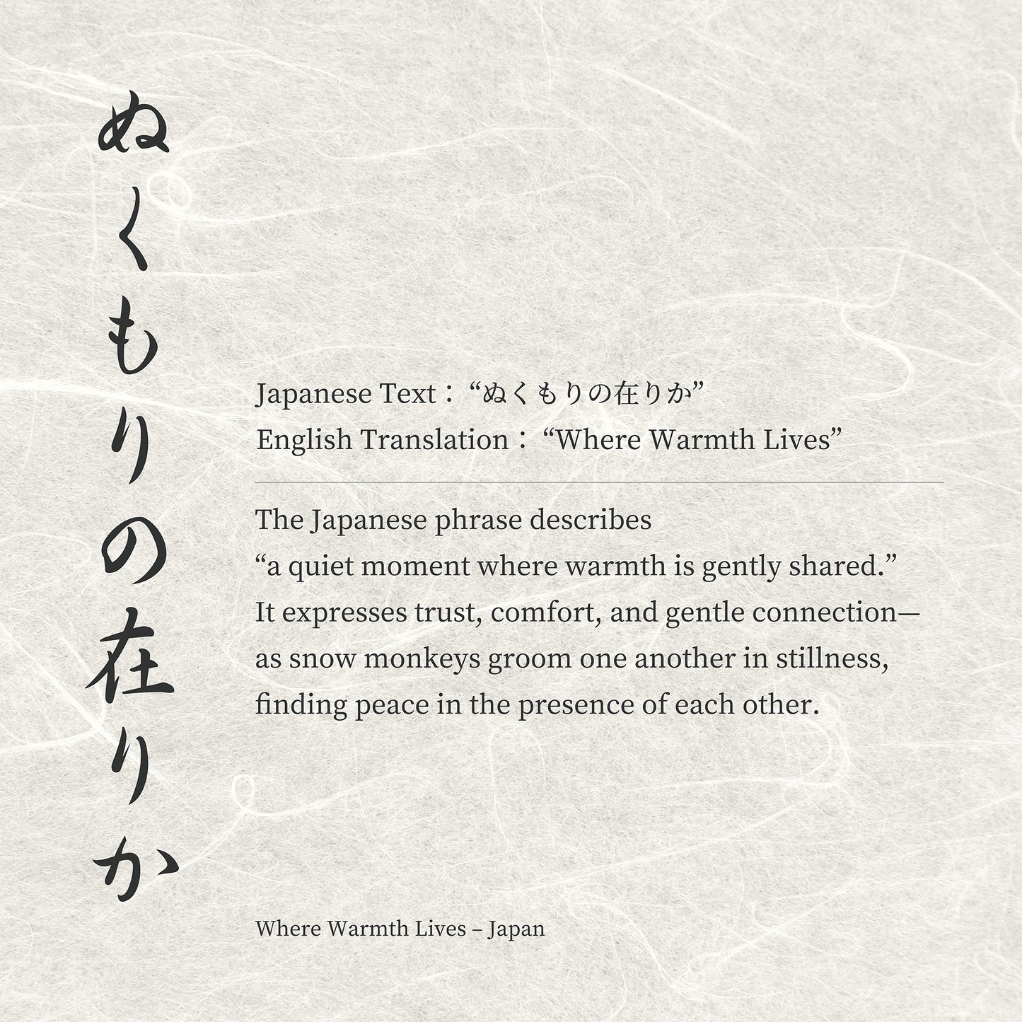 Where Warmth Lives – Japanese Snow Monkey Wall Art Print (3:4 Edition)