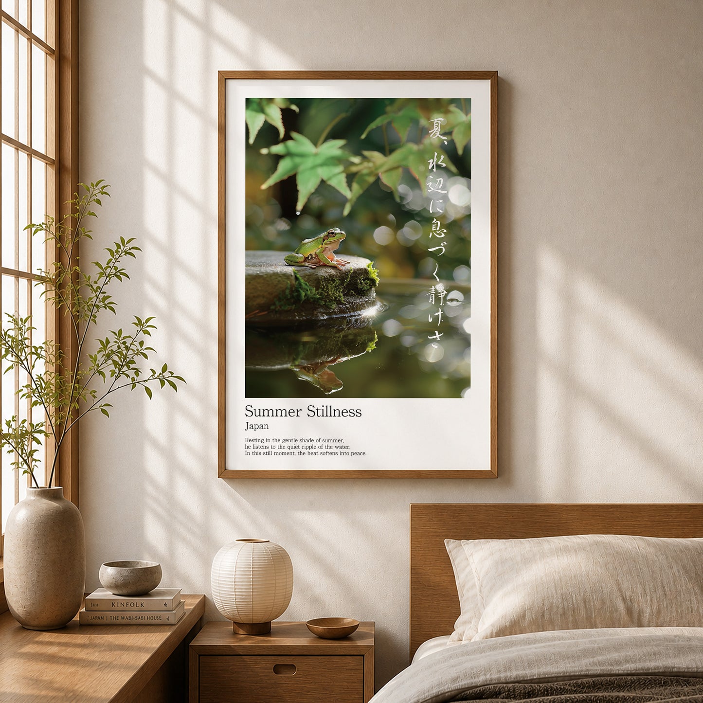 Summer Stillness – Japanese Tree Frog Wall Art Print (2:3 Edition)