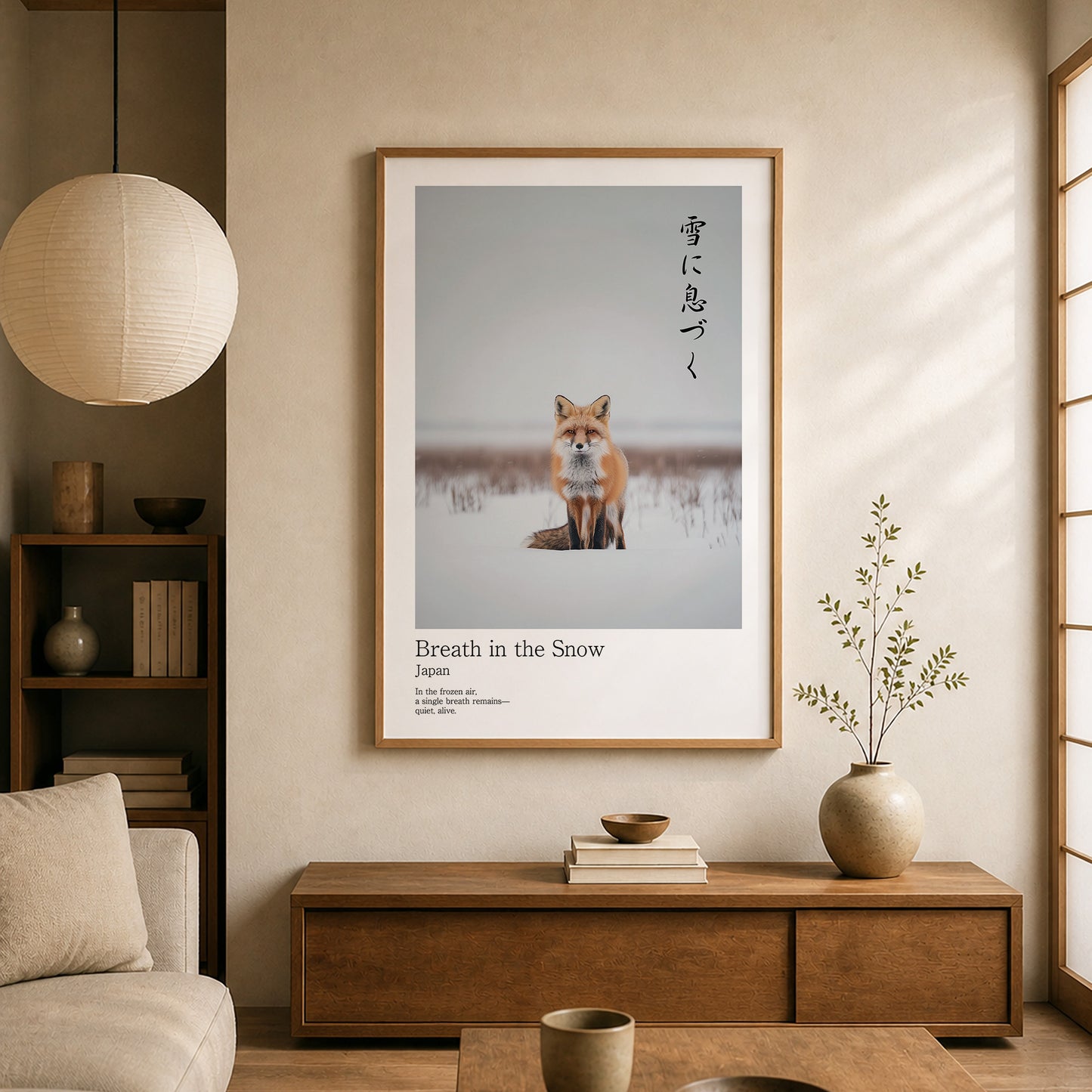 Breath in the Snow – Red Fox Wall Art Print (2:3 Edition)
